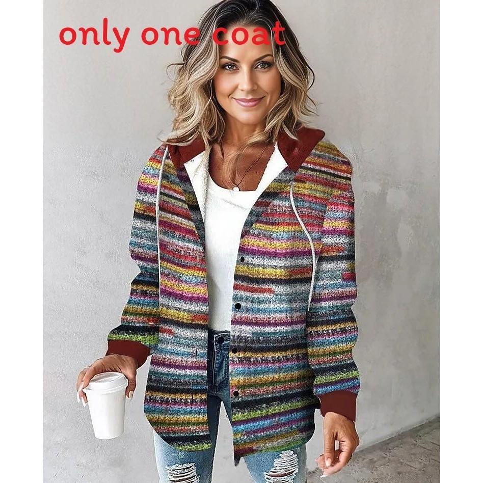 Womens Plaid Check Pattern Blend Coat With Hood For Casual Office Wear Spring