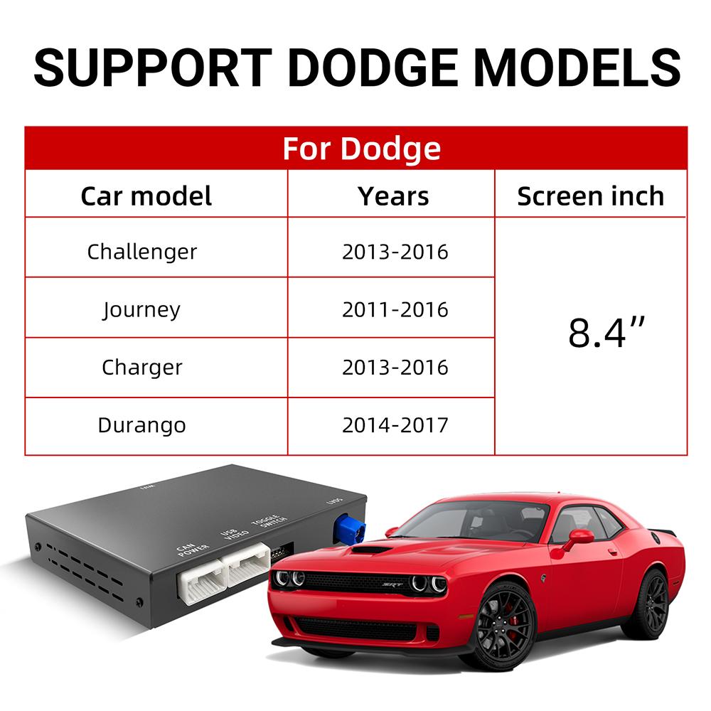 ANYFAR Original Car Screen Upgrade Wireless CarPlay Android Auto Decoder Box For Dodge Challenger Journey Charger Durango