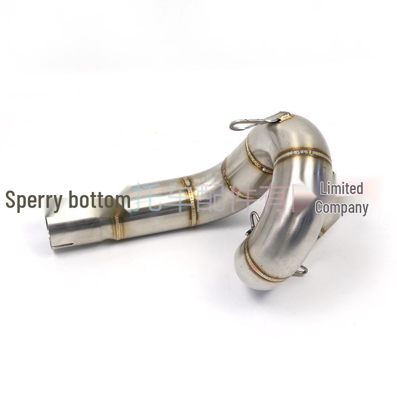 Qianjiang Chase 600 Race Exhaust: Revolving Mid-Section with Modified Yoshimura Tail, Non-Destructive Direct Installation.