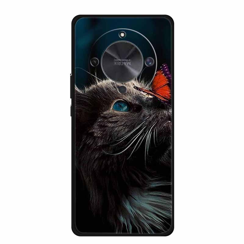 For Honor X70 5G Case X 70 Coque Black Silicone TPU Soft Back Cover Case For Honor X70 MTN-AN00 Phone Case HonorX70 6.79" Funda