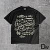 Fish Tattoo Style Comfort Colors T-Shirt | Vintage 90s Y2K Bass Fishing Graphic Tee, Fisher Gift