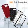 For iPhone 16e Case PC + Silicone + EVA 3 in 1 Shockproof Phone Cover