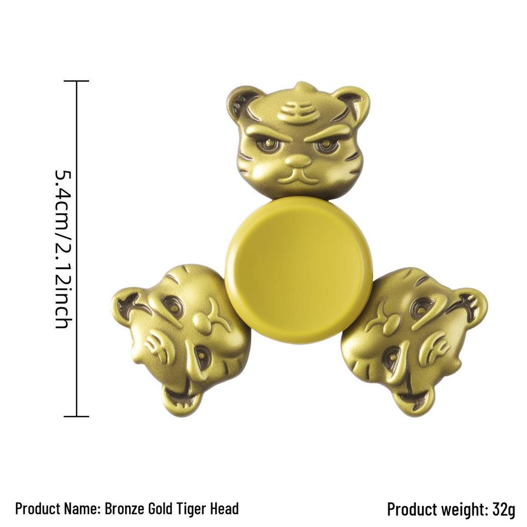 Ancient Bronze Zinc Alloy Cross Fingertip Spinner - EDC Decompression Toy  