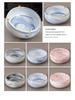 Nordic Retro Ceramic Ashtray - Large, Personalized, Trendy Blue Pink Design for Living Room