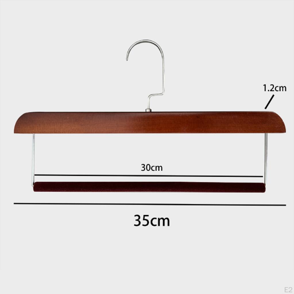 Pants Hanger Flocked Anti Slip Clothes Storage Rack for Clothing Store Closet