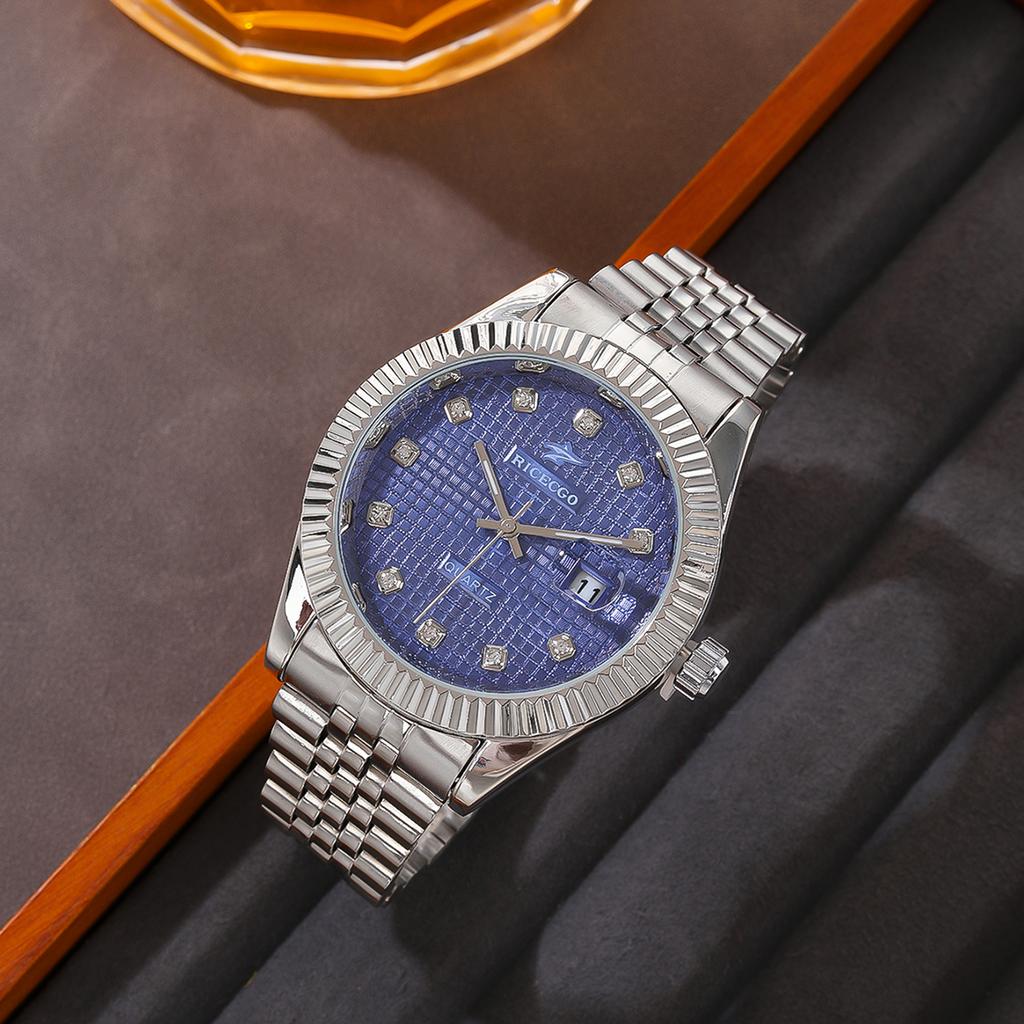 Classic Men's Quartz Watch High Quality Luxury Round Business Student Sport Wristwatch Relogio Stainless Steel Date Clock
