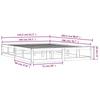 Solid Wood Bed White 150 x 200 cm