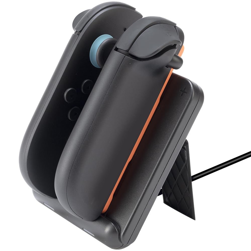 CYBER Controller Charging Stand Switch 2 and Black (for Joy-Con 2) [Adjustable Angle]