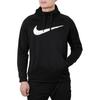 Nike Felpa con cappuccio casual sportiva con logo grande da uomo nera BQ8106-010
