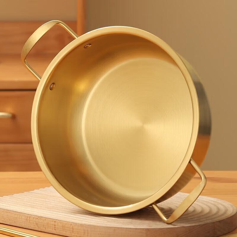 YiBo 22cm Edelstahl Koreanischer Ramen Topf
