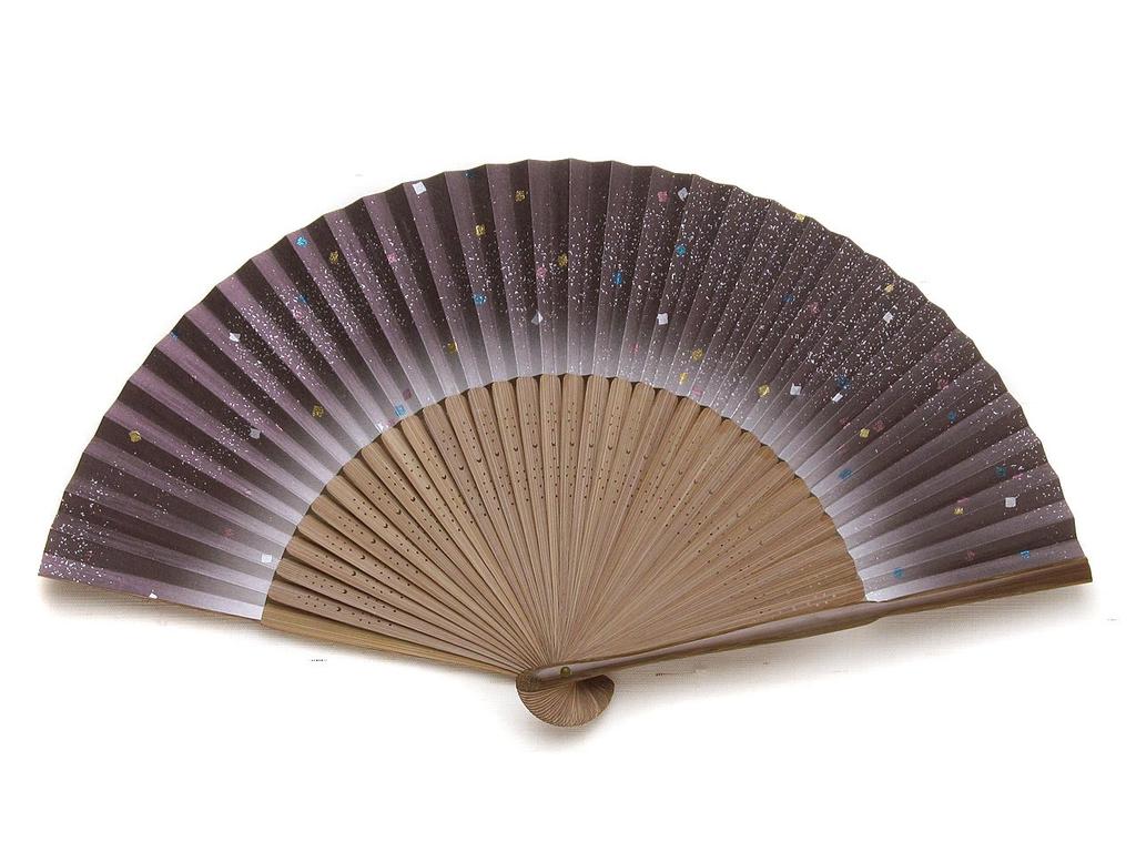 folding gold leaf and gold made in for Handcrafted by paper fan with traditional Japanese x 33cm when Kyoto-style fan, dust, Japan, women. artisans,
