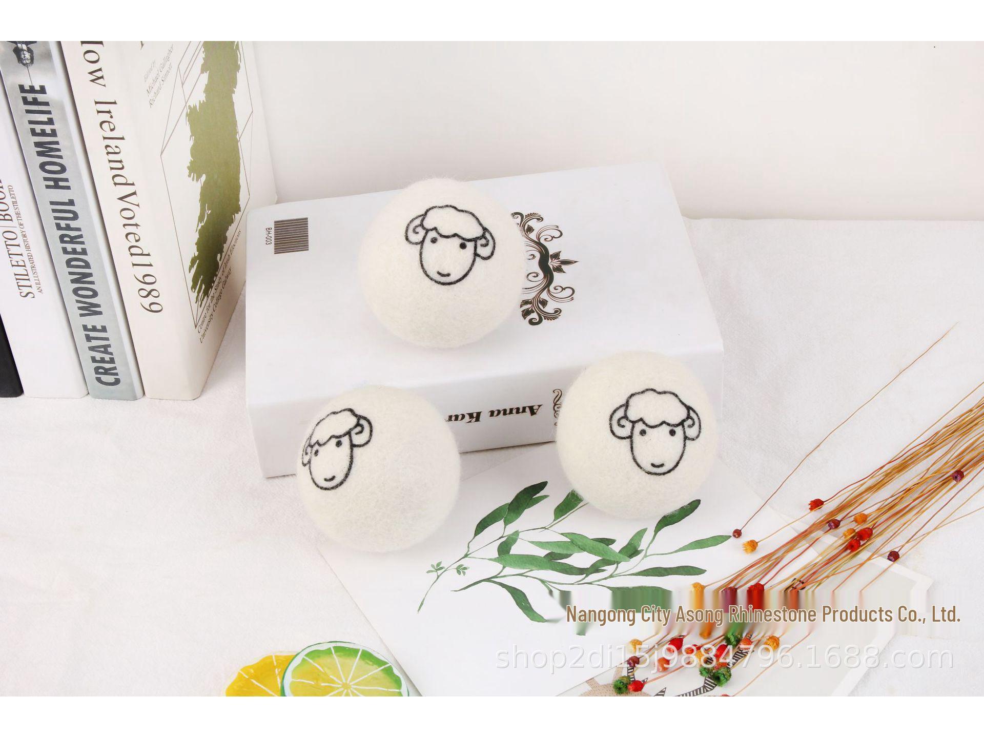 Eco-Friendly Anti-Tangle Wool Dryer Balls - Reduces Static for Softer Laundry