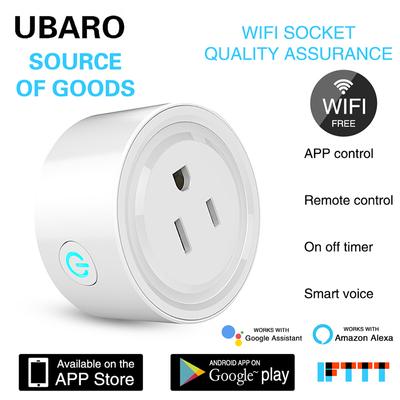 Us Type Tuya Wifi Smart Socket App Control Plug Work With Google Alexa Voice Timing Power Outlet Sharing Function For Home