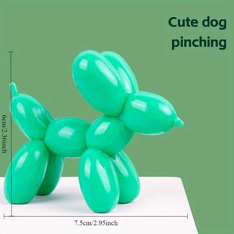 Cane Palloncino Colore Caramella Squishy Morbido TPR Giocattolo da Spremere Sollievo dallo Stress Giocattolo Fidget Animale Cartone Animato Kawaii Sensoriale Decompressione Regalo