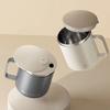 Double Wall Insulated Coffee Cup Portable 304 Stainless Steel Drinking Cup Leak Proof Milk Coffee Mug With Handle&Llid-Homeclub