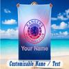 Beach Towel Custom Name Text, Quick Dry Large Towel For Beach HomeRangers FC