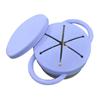 Silicone Snack Cup with Removable Food Catcher And Travel Lid 12 Oz Stainless Steel Spill-Proof Snack Container for Indoor Outdoor Adventures