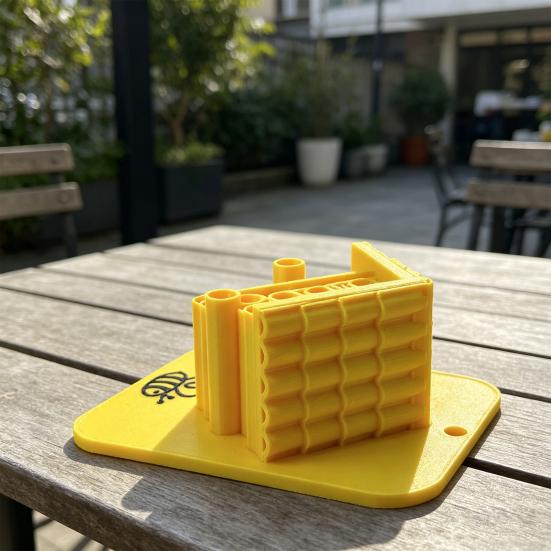 3D Printed Bee House Outdoor Honeycomb Hotel for Garden Yard Balcony Small Bee Hive for Bees Butterflies Ladybugs Pollinators