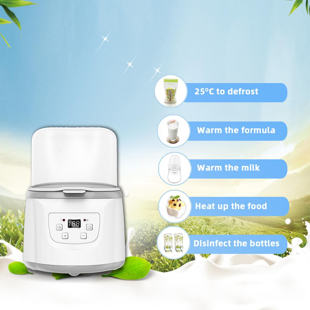 Double Bottle Milk Warmer Milk Warmer Sterilizer Baby Bottle Heater Keep Warm Milk