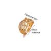 New Zircon Flower Blossom Rings For Women Gold Color Luxury Flowers Rhinestone Anillos Geometry Chic Bague Jewelry Wedding Gift