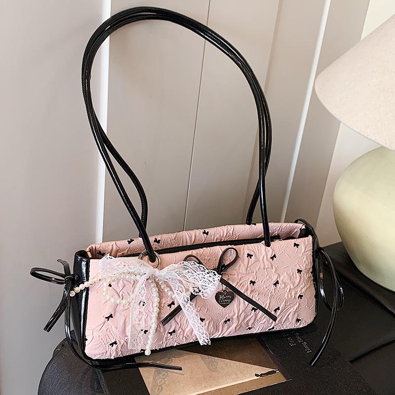 A High-end Bow Underarm Bag, A Fashionable Handbag, and A Stylish Single-shoulder Bag for Women