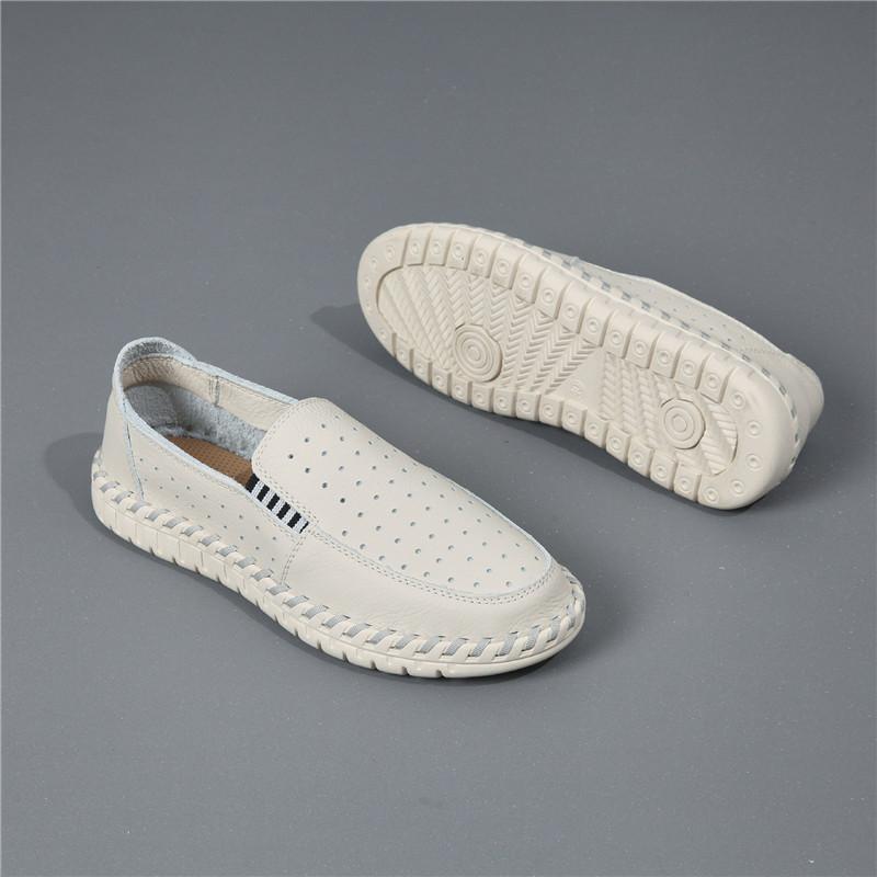 New Comfort Breathable Loafers New Men's Genuine Leather Espadrilles Shoes Male Walking Sneakers Footwears Zapatos Hombre