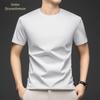Jinjuan Men's Solid Color Cooling Breathable Round Neck T-Shirt