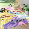 Custom Name Princesses Pastel Colors Carpet Rug Customizable Soft Washable Anti-Slip Home Living Room Sofa Mats Personalized Rug. 0909294