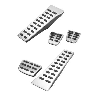 Capa de pedal de acelerador de freio a gás em aço inoxidável, almofadas antiderrapantes para substituição de pedal