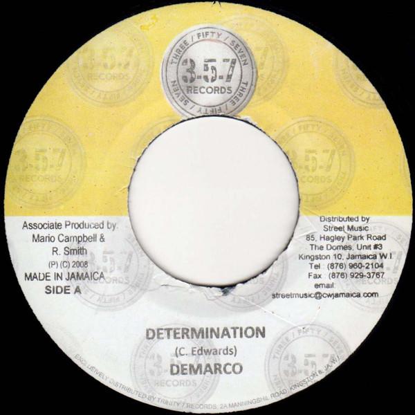 

7inch Record DEMARCO Determination NONE 357 Records 2008 Jamaica Reggae Ska Dub Used
