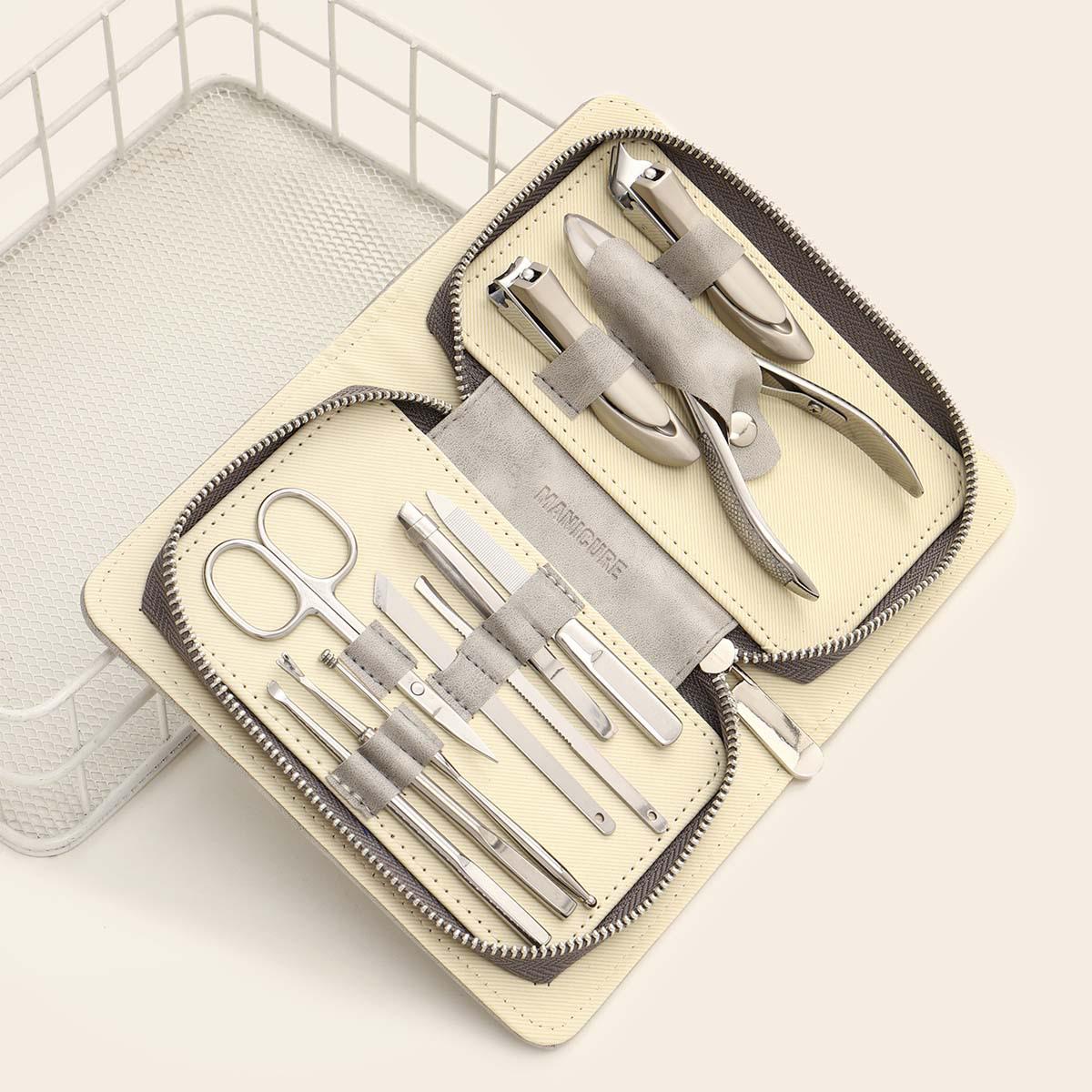 

11-Piece Manicure Nail Clipper & Ear Pick Tool Set