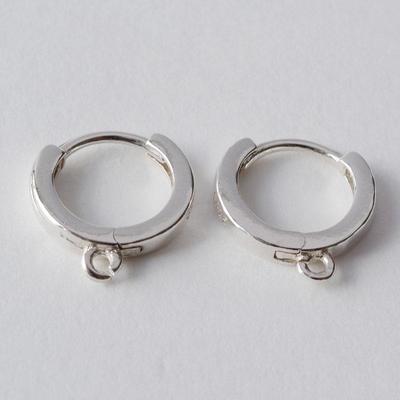 S925 Sterling Silver Earring Hoops & Cuffs with Jump Rings for DIY Jewelry Making