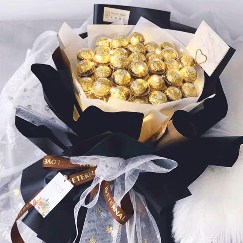 10Pc Chocolate Flower Plate Flower Shop Chocolate Bouquet Packaging Mother's Day Valentine's Day Birthday Gift Chocolate Bouquet