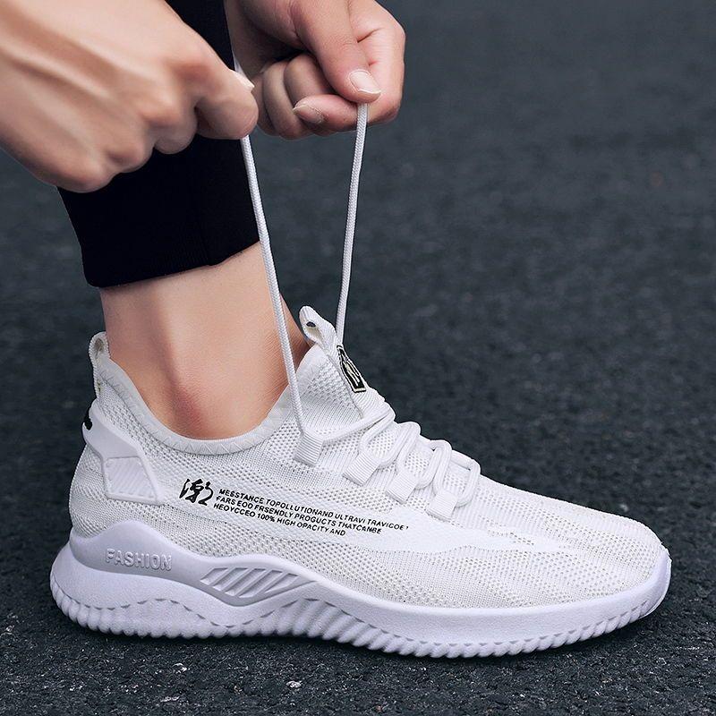 Mesh Upper Breathable Running Male Sports Shoes High Quality Designer Stylish Hiking Trekking Lightweight Men's Casual Sneakers