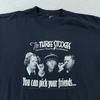 Vintage Three Stooges Shirt L/XL Schwarz Grafik Columbia Pictures 90er Jahre
