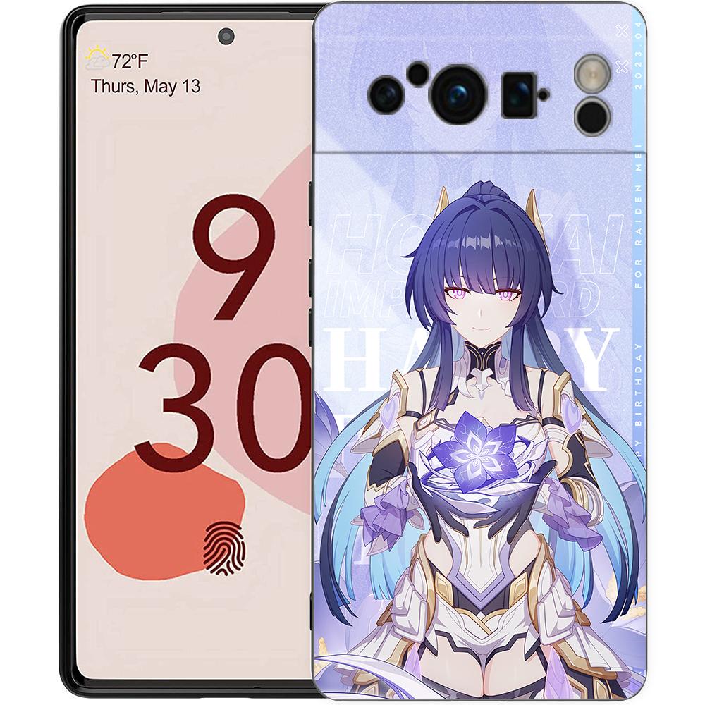 Honkai Impact 3rd Phone Case For Google Pixel 8 A 7 6 Pro 6A 5G Black Soft Shockproof Back Cover Silicone TPU Shell Coque