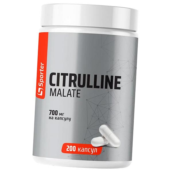 

Цитруллин Малат в капсулах, Citrulline Malate 700, Sporter 200капс (27584008) 200caps