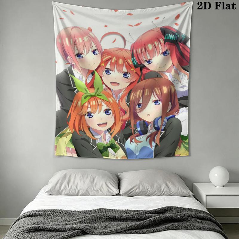 Las Quintillizas Esenciales Tapiz de Pared Colgante Estético para Pared Manta de Tela Impresa Tapices Decorativos para Dormitorio Sala de Estar Decoración del Hogar