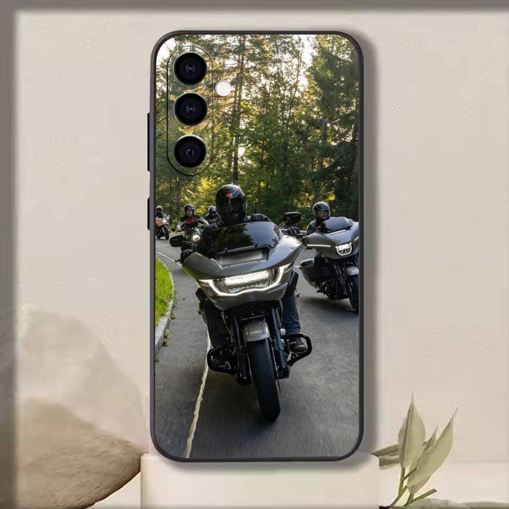 Street Glide Phone Case For Samsung Galaxy A73,A72,A71,A70,A53,A52,A51,Others Soft Black Cover
