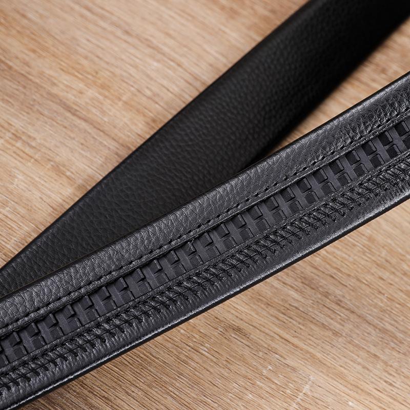 Fashionable Leopard Head Casual Business Belt PU Leather 4cm Alloy Automatic Buckle Belt