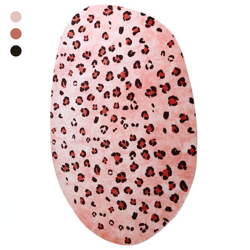 

Декор спальни с леопардовым дизайном Овальный ковер Современные ковры неправильной формы для гостиной Роскошный ковер для лаунжа Большой площади Утолщенный напольный коврик 80*120cm