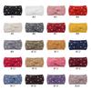 Women Wide Knitted Cross Pearl Headbands Autumn Winter New Warm Solid Hair Bands Ear Warmer Girls Elastic Sports Turban Headwrap