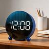 Simple LED Alarm Clock Round Student Electronic Clock Ultra-quiet Smart Children's Electronic Alarm Clock for Bedroom