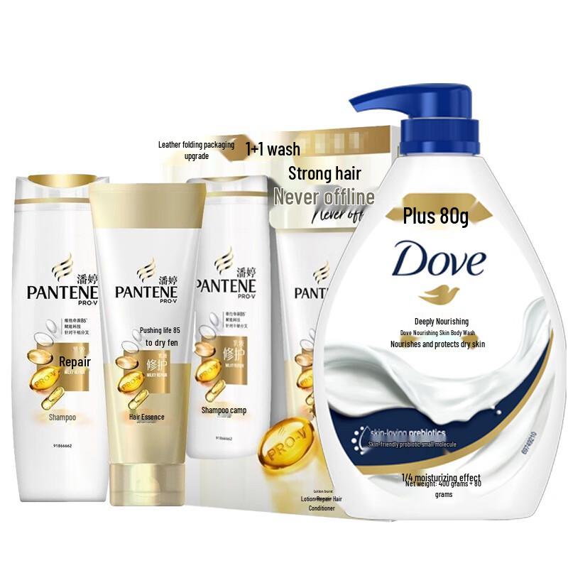 

Набор Pantene Шампунь и Кондиционер для Восстановления с Гелем для Душа