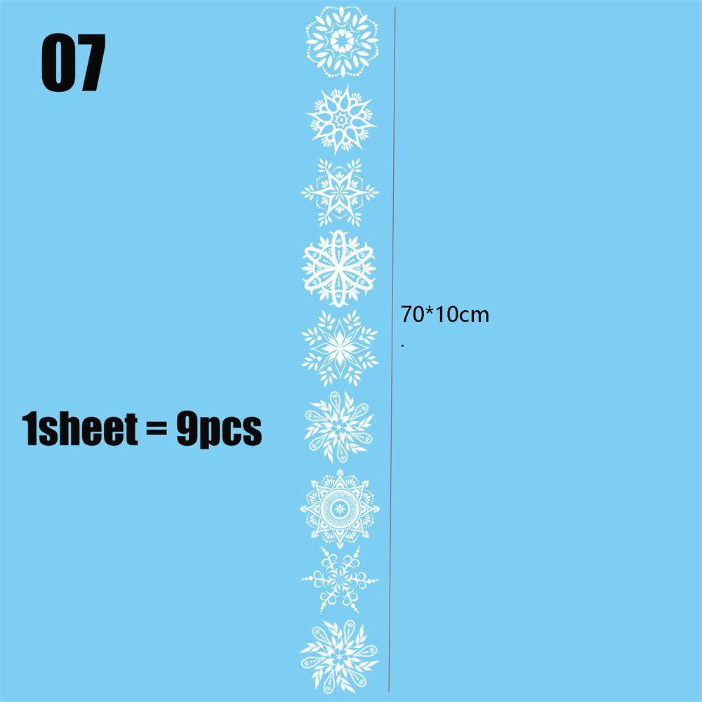 

Christmas Wall Stickers Glass Window Sticker Christmas Decorations White Snowflake Wall Decals 07