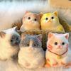 New Taba Cute Chubby Cat Orange Cat Plush Soft Sticky Girl Kids Birthday Gift Fidget Squishy Toy Pet Ornaments Gifts