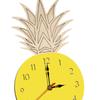 Pineapple Fruit Wall Clock Silent Nordic Style Cartoon Modern Cute for Kids Room Living Room Kitchen Office Home Decoration