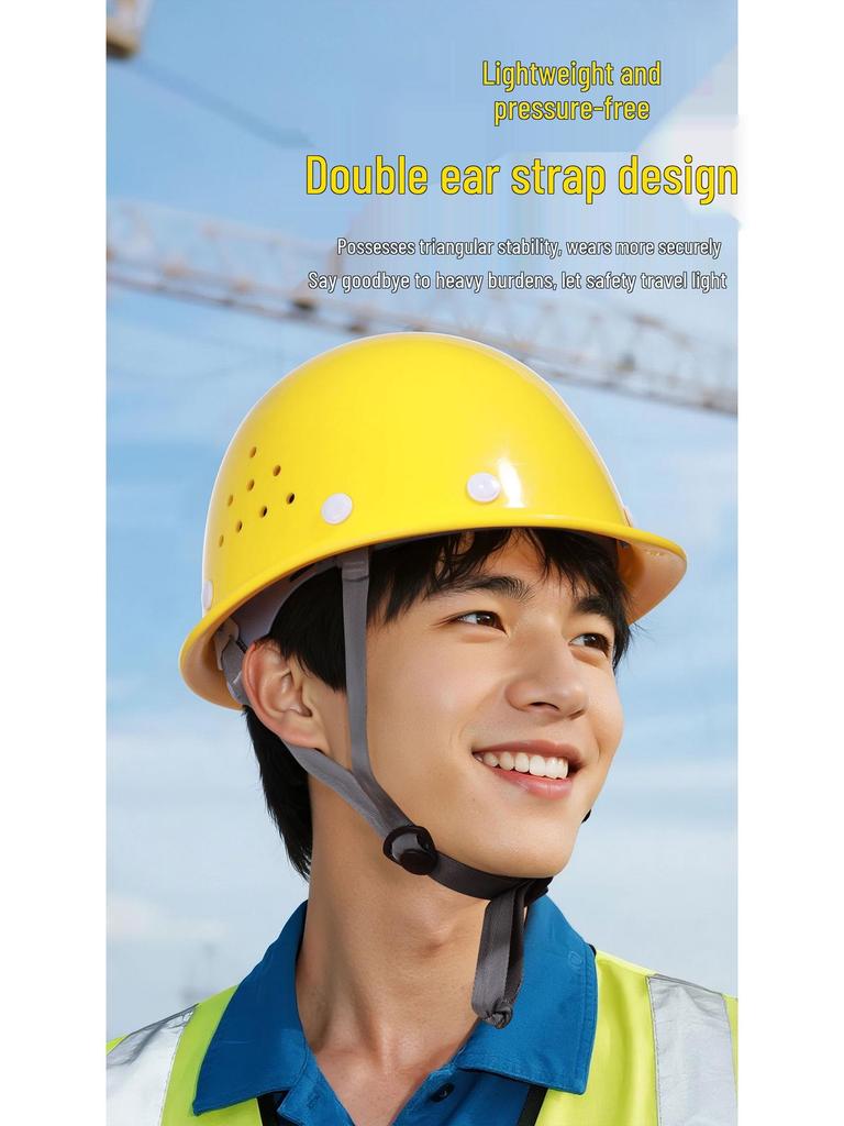 Iron Head Kung Fu Standard Breathable Anti-Impact Construction Safety Helmet with Customizable Print.