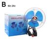 Portable Car Electric Fan 25W 24/12V For Car Fan With Clip Electric Fan Cigarette Lighter Plug For Truck Car Interior Accessorie