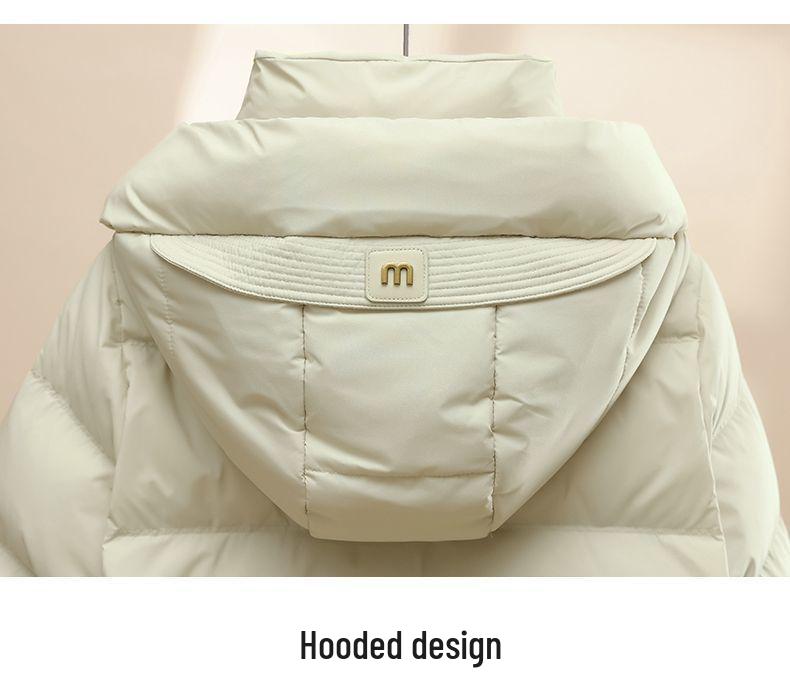 Women's Short Cotton Jacket 2025: Winter Korean Style Loose Stand Collar Down Coat, Thickened and Versatile Outerwear.